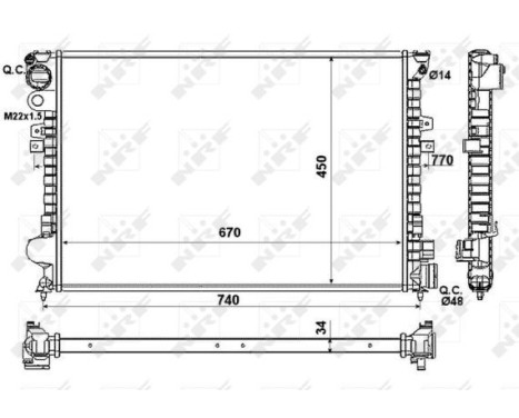 Radiator, engine cooling, Image 2