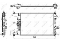 Radiator, engine cooling
