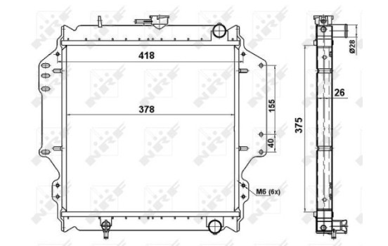 Radiator, engine cooling