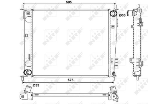 Radiator, engine cooling