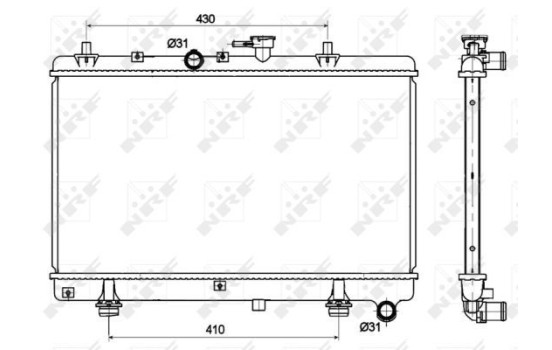 Radiator, engine cooling