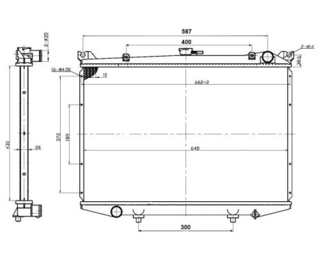 Radiator, engine cooling