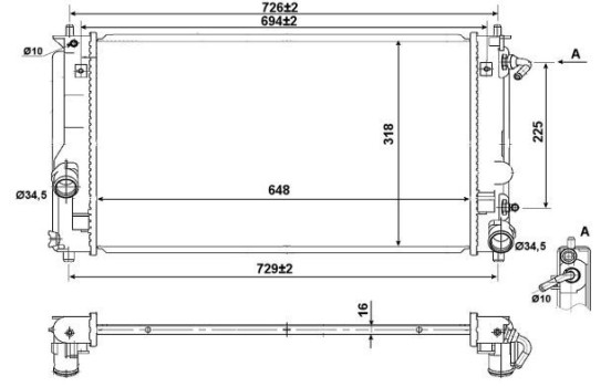 Radiator, engine cooling, Image 3