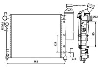 Radiator, engine cooling