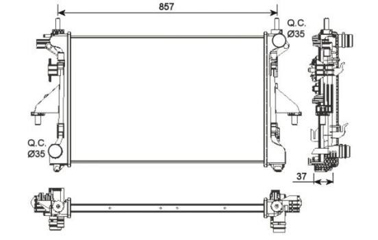 Radiator, engine cooling, Image 5