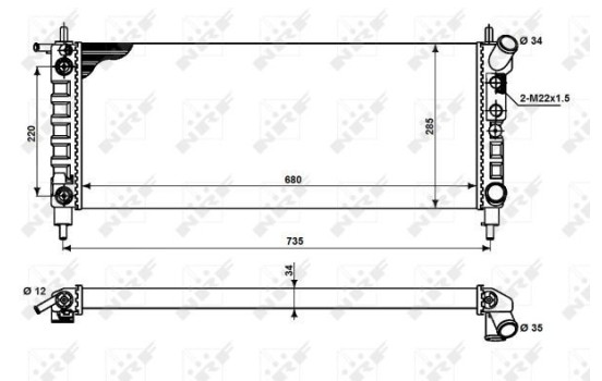 Radiator, engine cooling, Image 3