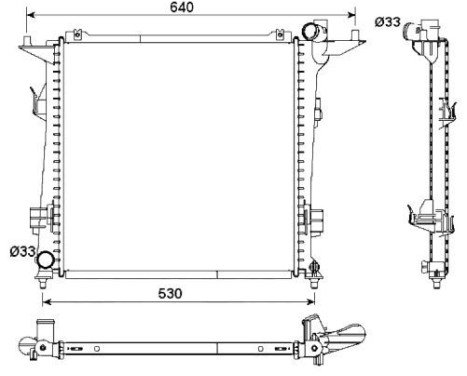 Radiator, engine cooling