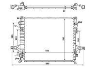Radiator, engine cooling