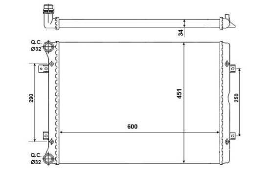 Radiator, engine cooling, Image 3