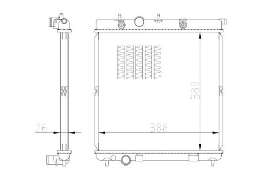 Radiator, engine cooling