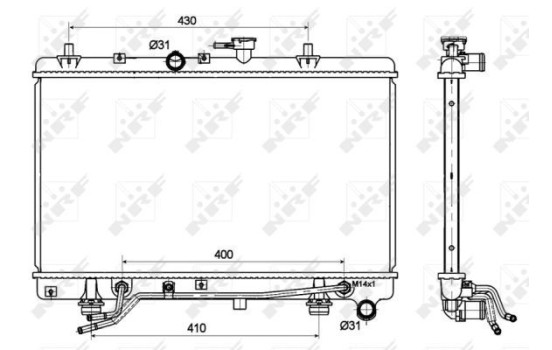 Radiator, engine cooling