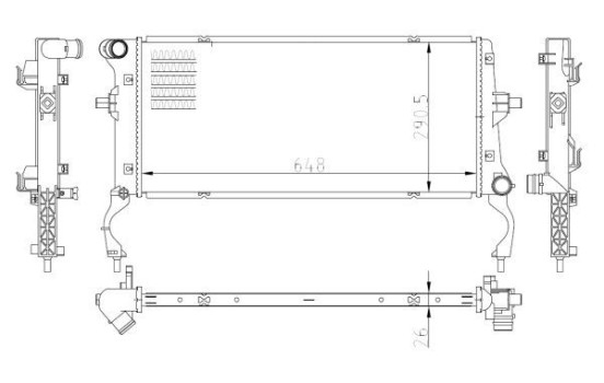 Radiator, engine cooling, Image 4
