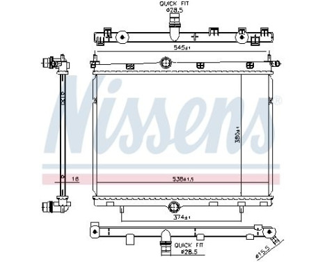 Radiator **FIRST FIT** 606859 Nissens