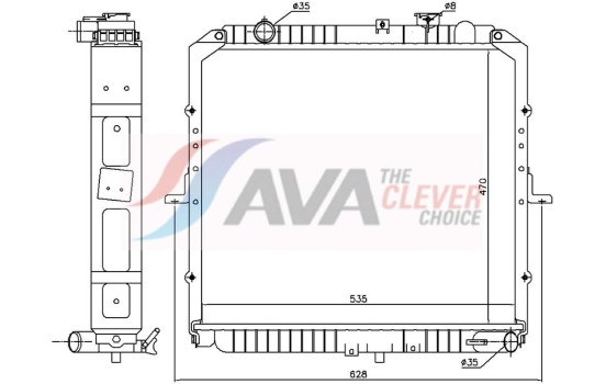 Radiator KA2347 Ava Quality Cooling