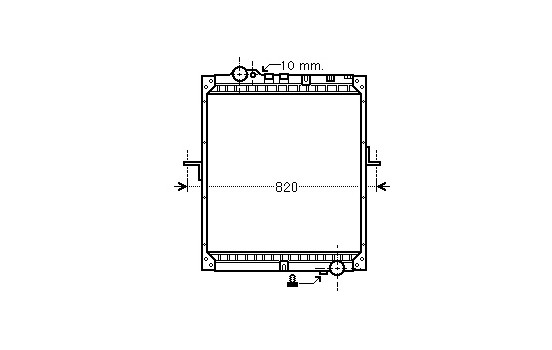 RADIATOR MERC 652 SK SMALL CAB 96- 31002234 Van Wezel