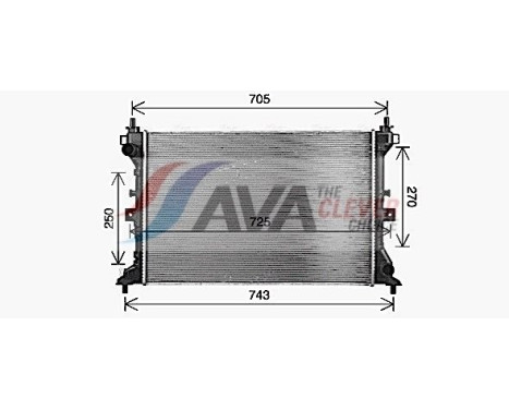 Radiator SZ2166 Ava Quality Cooling, Image 2