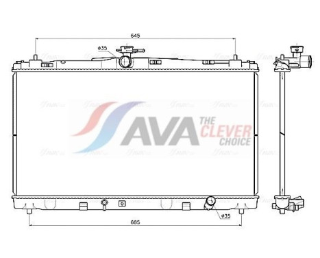 Radiator TO2799 Ava Quality Cooling