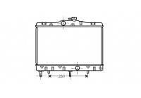 RADIATOR TOR TOYOTA TERCEL 5 / 86- A 53002173 International Radiators