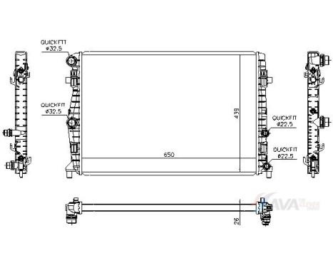 Radiator VN2450 Ava Quality Cooling