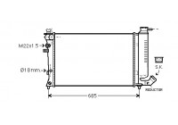 RADIATOR XSARA 20i AT with AIRCO 98-00 09002199 International Radiators