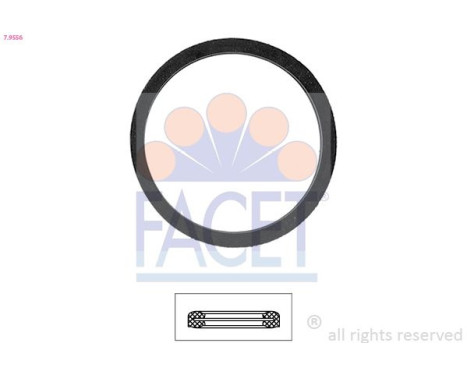 Gasket, thermostat Made in Italy - OE Equivalent 7.9556 Facet