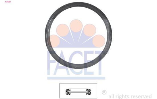 Gasket, thermostat Made in Italy - OE Equivalent 7.9567 Facet