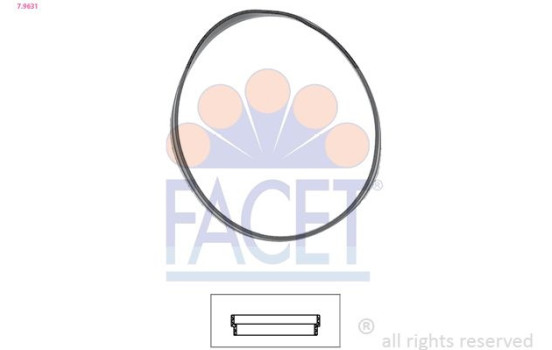 Gasket, thermostat Made in Italy - OE Equivalent 7.9631 Facet