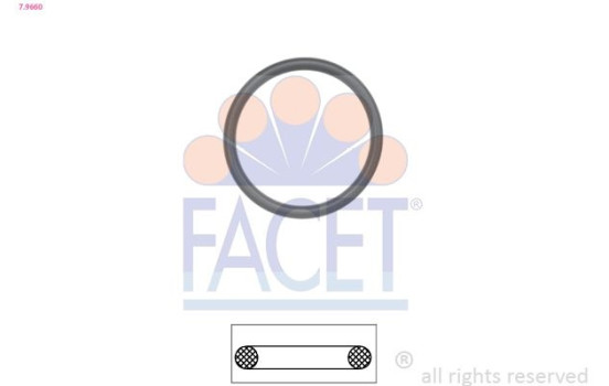 Gasket, thermostat Made in Italy - OE Equivalent 7.9660 Facet
