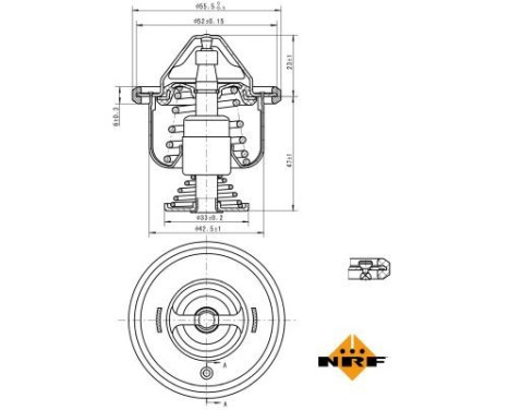 Thermostat, coolant EASY FIT, Image 3