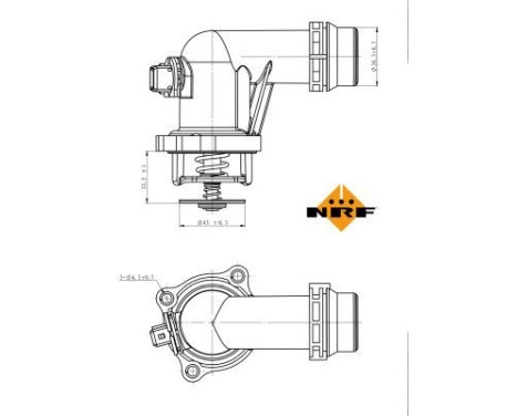 Thermostat, coolant EASY FIT, Image 5