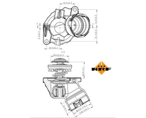 Thermostat, coolant EASY FIT, Image 5