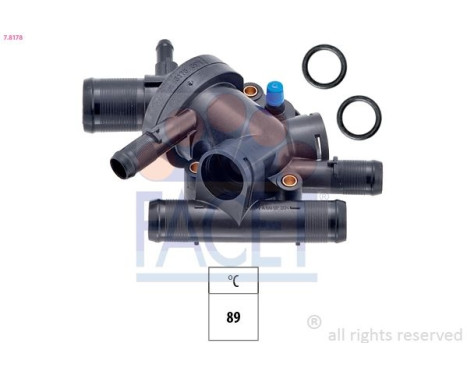 Thermostat, coolant Made in Italy - OE Equivalent 7.8178 Facet