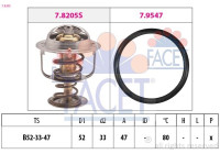 Thermostat, coolant Made in Italy - OE Equivalent 7.8205 Facet