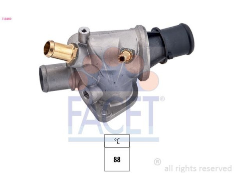 Thermostat, coolant Made in Italy - OE Equivalent 7.8469 Facet