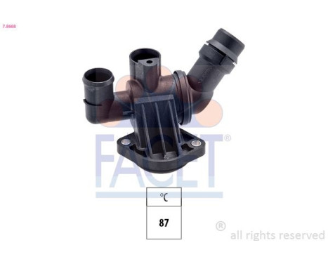 Thermostat, coolant Made in Italy - OE Equivalent 7.8668 Facet