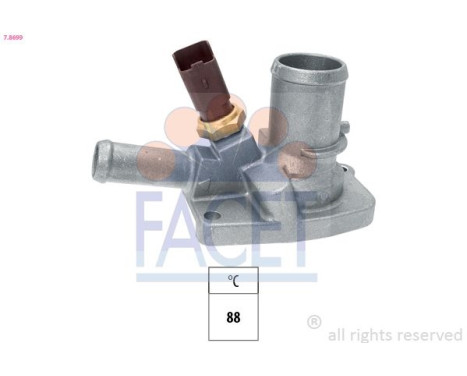 Thermostat, coolant Made in Italy - OE Equivalent 7.8699 Facet