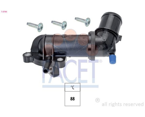 Thermostat, coolant Made in Italy - OE Equivalent 7.8786 Facet