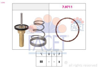 Thermostat, coolant Made in Italy - OE Equivalent 7.8798 Facet