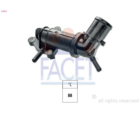 Thermostat, coolant Made in Italy - OE Equivalent 7.8973 Facet