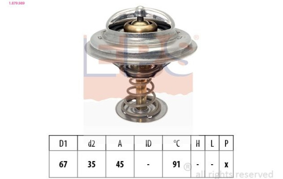 Thermostat, coolant Made in Italy - OE Equivalent