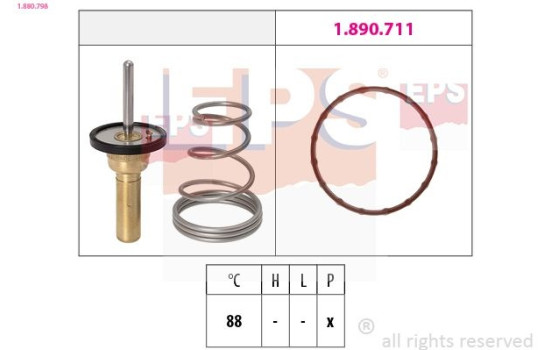 Thermostat, coolant Made in Italy - OE Equivalent