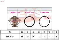 Thermostat, coolant Made in Italy - OE Equivalent