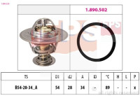 Thermostat, coolant Made in Italy - OE Equivalent