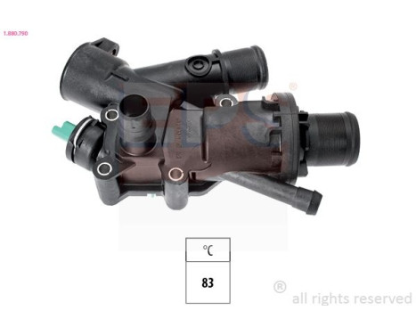 Thermostat, coolant Made in Italy - OE Equivalent