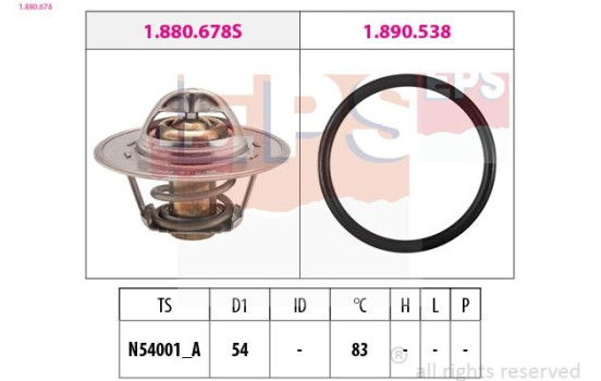 Thermostat, coolant Made in Italy - OE Equivalent