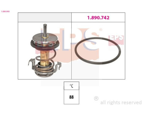 Thermostat, coolant Made in Italy - OE Equivalent