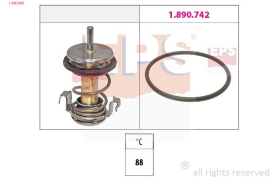 Thermostat, coolant Made in Italy - OE Equivalent