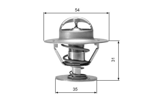 Thermostat, coolant TH00682G1 Gates, Image 2