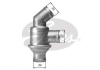 Thermostat, coolant TH01782 Gates
