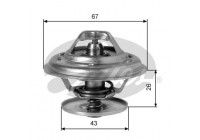 Thermostat, coolant TH01982G1 Gates